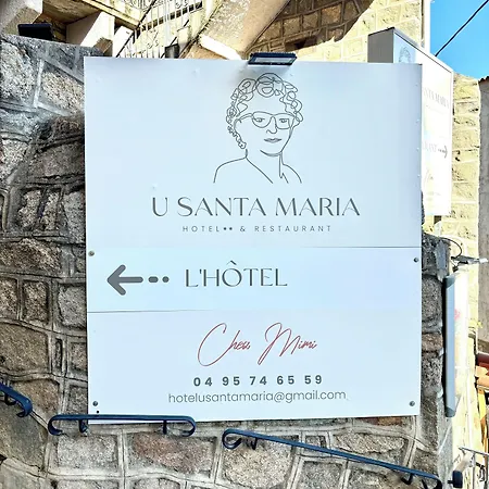 Restaurant U Santa Maria Hotell Olmeto (Corsica)
