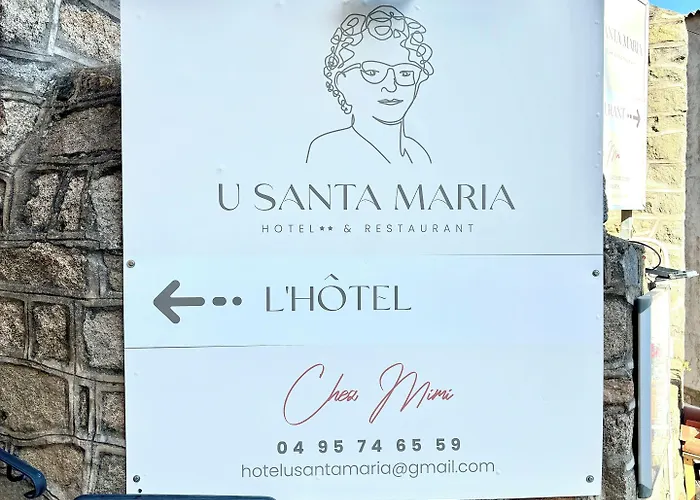 Restaurant U Santa Maria Hotell Olmeto (Corsica)